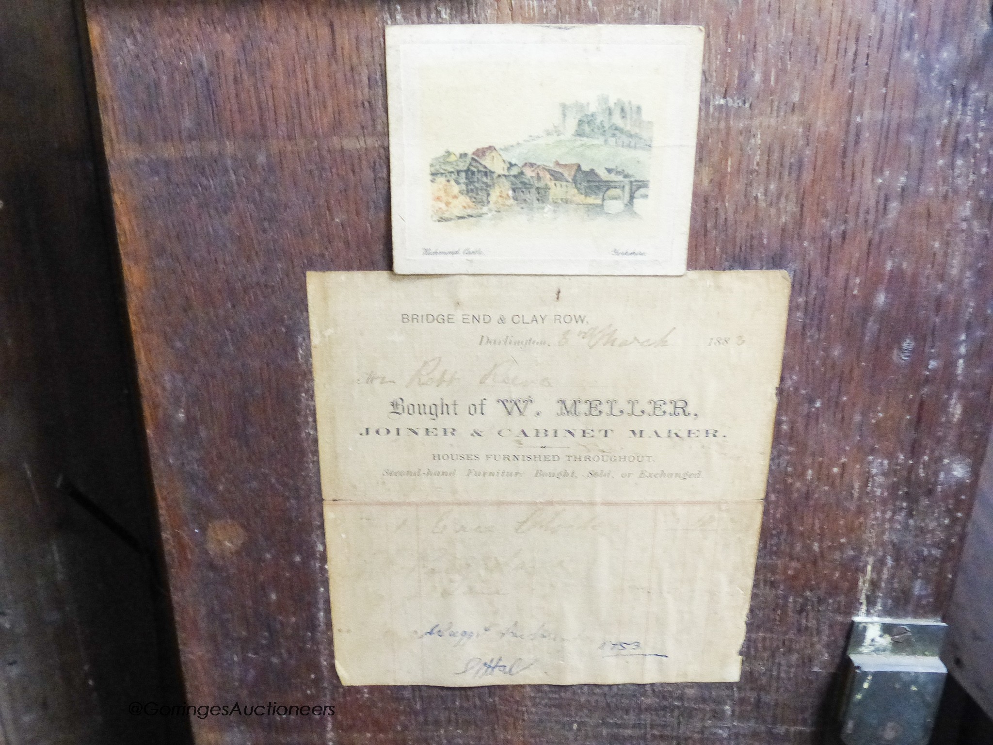 A George III oak 8 day longcase clock, marked Waggitt, Richmond, height 213cm